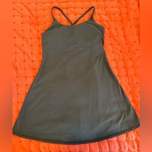 Halara Softlyzero™ Plush Backless Active Dress-Easy Peezy Edition - Black